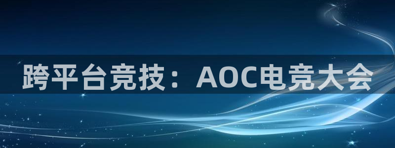 南宫电竞官网：跨平台竞技：AOC电竞大会