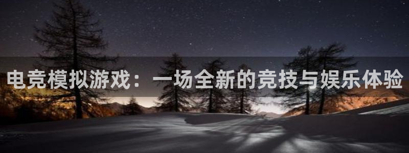 南宫电竞贴吧：电竞模拟游戏：一场全新的竞技与娱乐体验